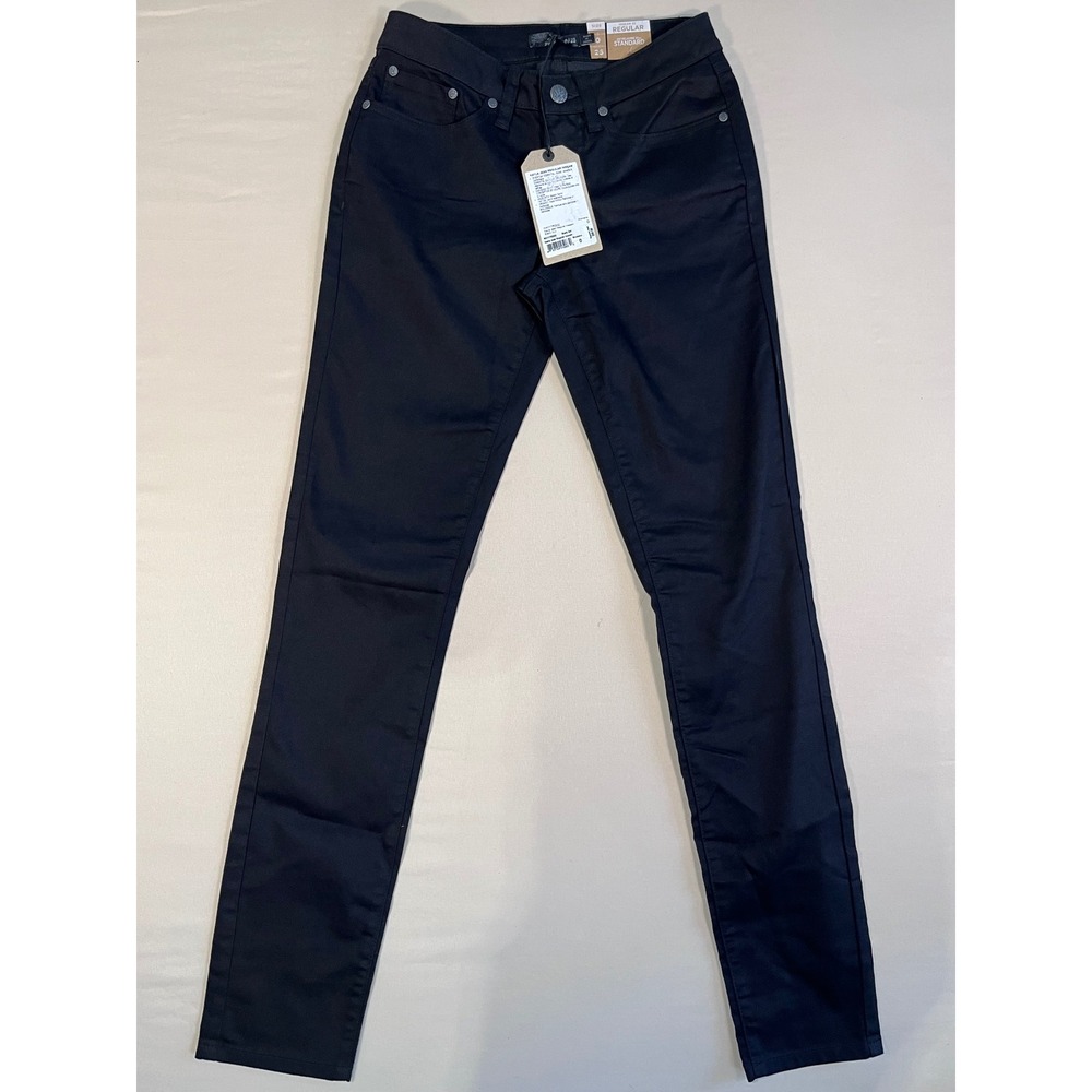 Prana Kara Jeans Womens 0/25 Black Organic Cotton Stretch Slim Straight Leg NWT